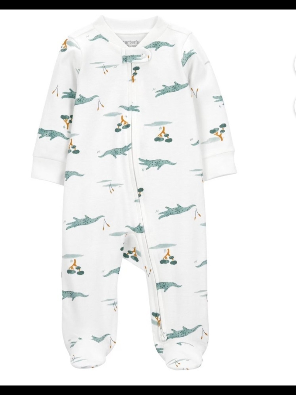 Carter's Child of Mine Baby Boys' 2-Way Zip Cotton Sleeper Size 6-9m
